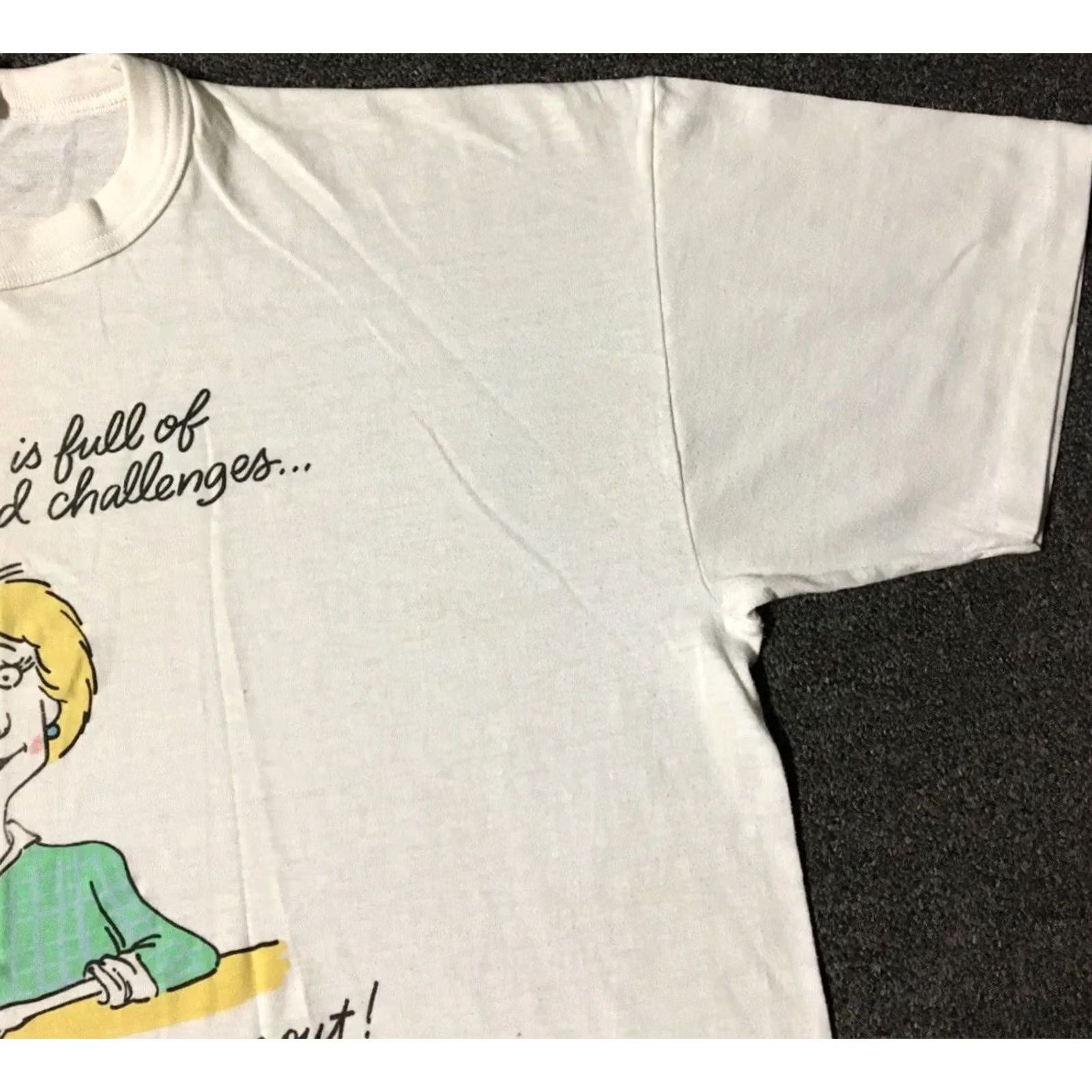 Vintage VINTAGE Mom Shirt M White Funny Joke Grunge 80s 90s HumorRetro Single Stitch USA USA Included Mexico Theme Men Short Sleeve Graphic Tee Size US M / EU 48-50 / 2 - 6 Thumbnail