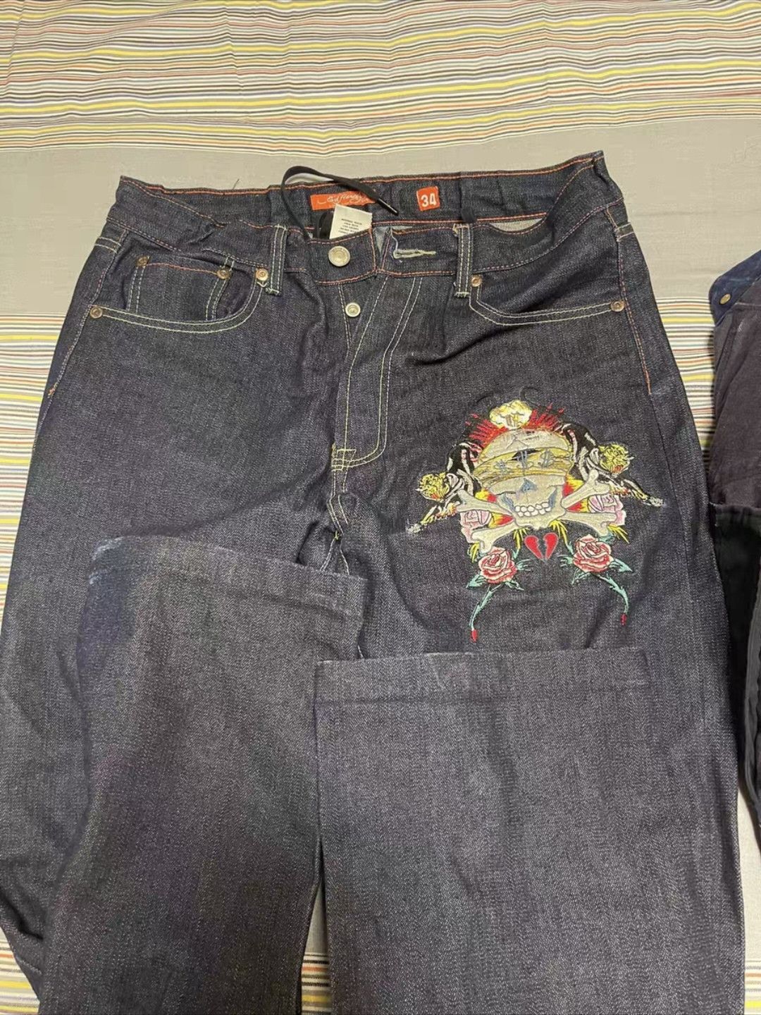 Ed Hardy ed hardy y2k rare baggy jeans Size US 36 / EU 52 - 2 Thumbnail