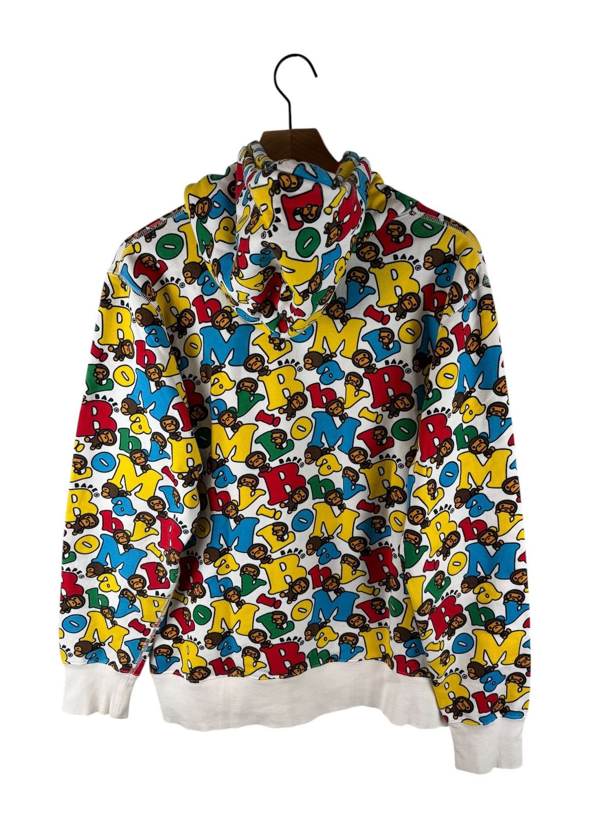 Bape BAPE Baby Milo Alphabet Pullover Hoodie 'Multicolor' Size US XL / EU 56 / 4 - 3 Thumbnail