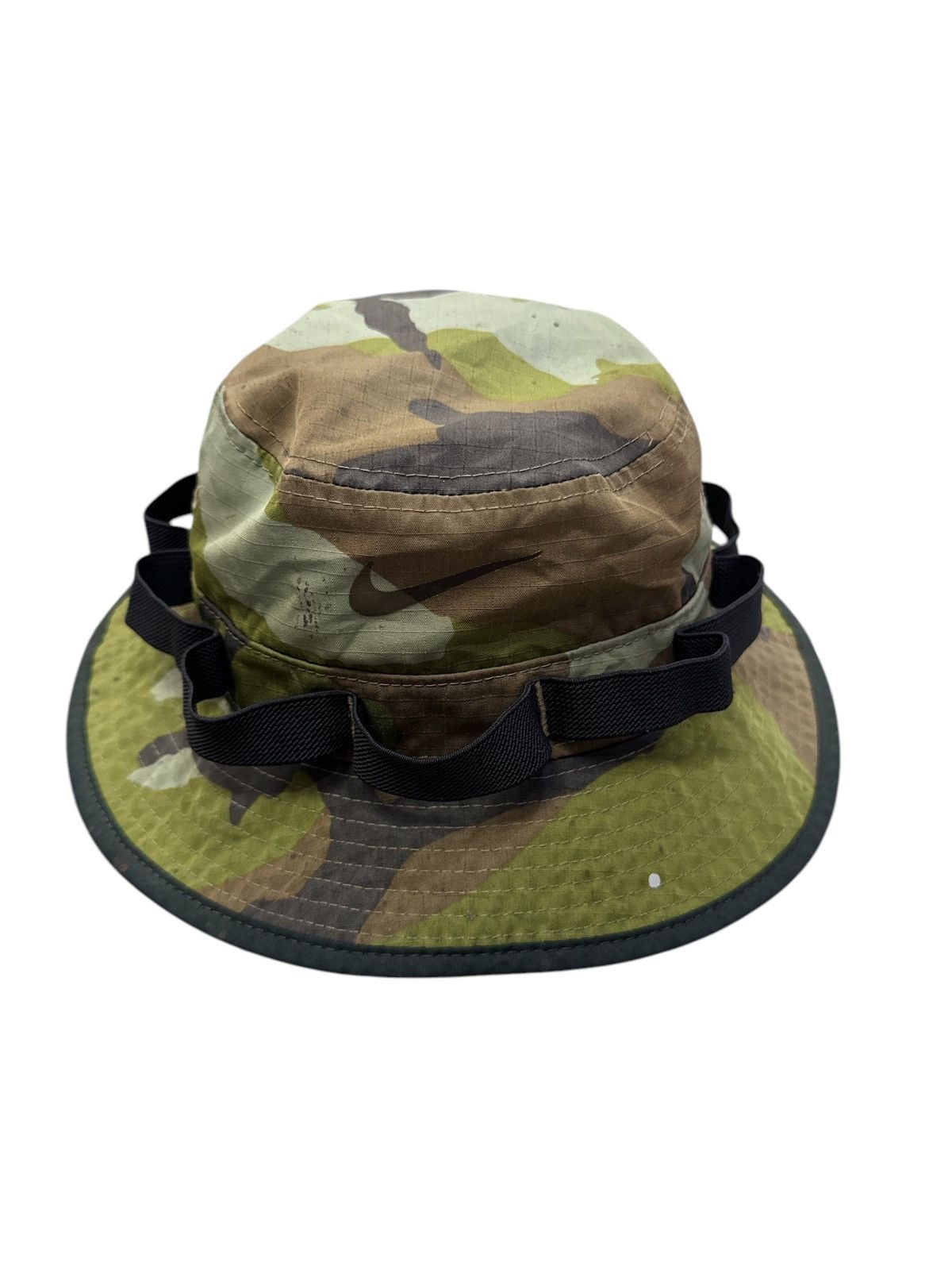 Nike × Vintage VINTAGE Y2K NIKE CAMOUFLAGE PATTERN BUCKET HAT SIZE 58cm Size ONE SIZE - 4 Thumbnail