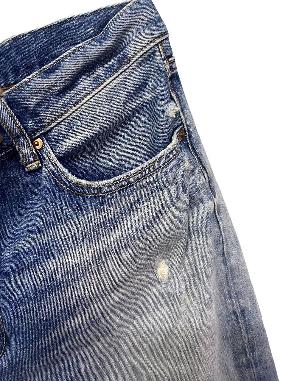 Vintage 💥BEST OFFER💥UNIQLO JEANS DISTRESSED DENIM Size US 36 / EU 52 - 5 Thumbnail