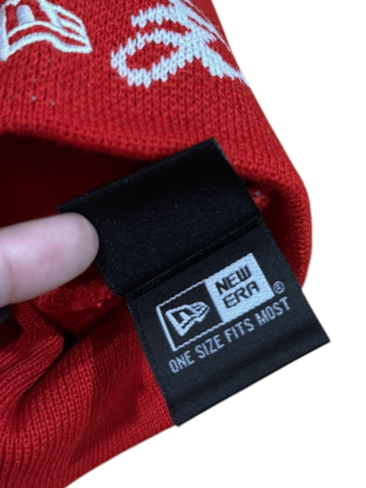 Supreme Supreme New Era Ghostface Beanie Red Size ONE SIZE - 4 Thumbnail