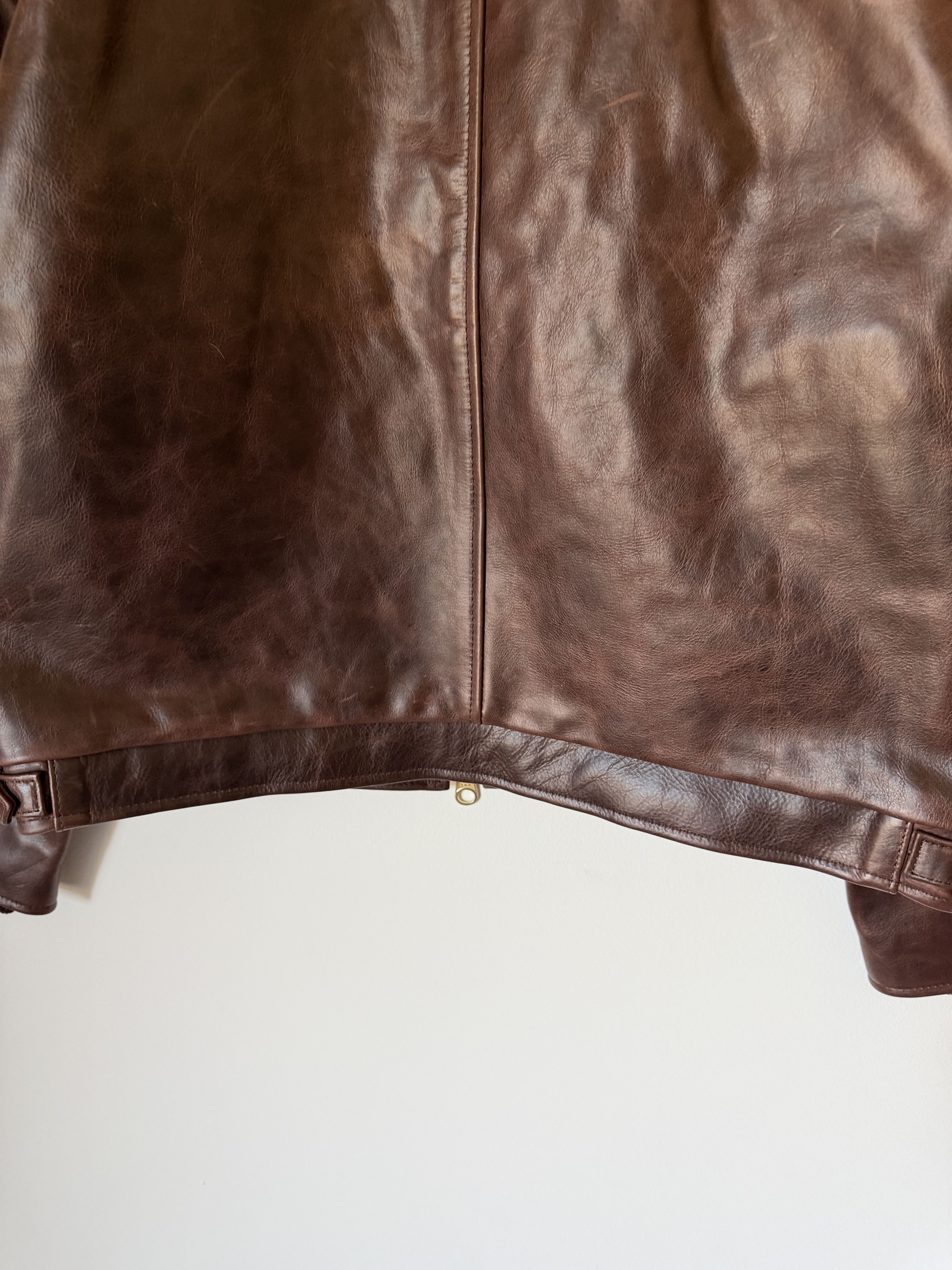 Aime Leon Dore × Vanson Leathers Aime Leon Dore Vanson Skeleton Leather Jacket in Brown Size US XL / EU 56 / 4 - 9 Thumbnail