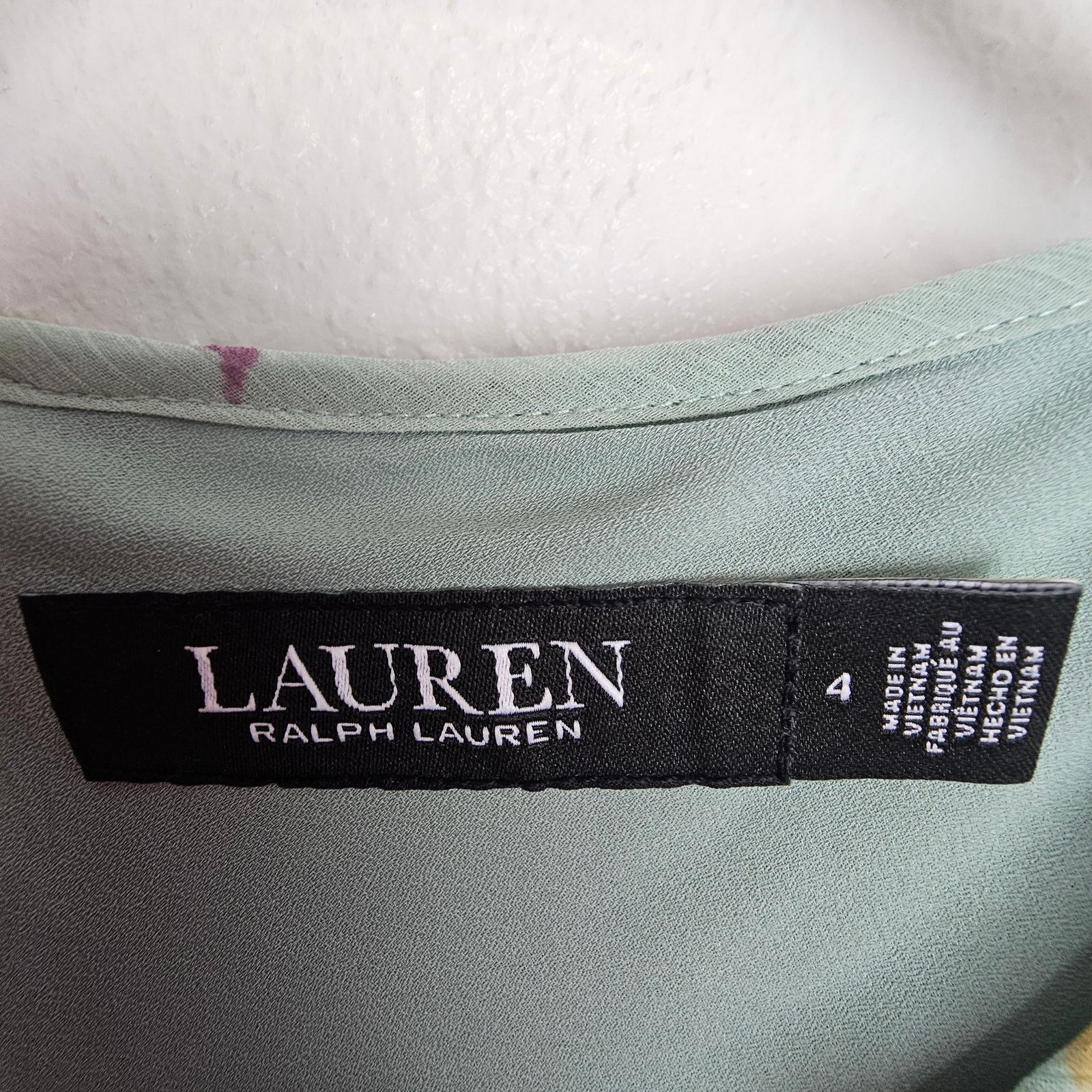 Lauren Ralph Lauren Lauren Ralph Lauren Womens Floral Ruffle Top Sz 4 Romantic Size S / US 4 / IT 40 - 5 Thumbnail