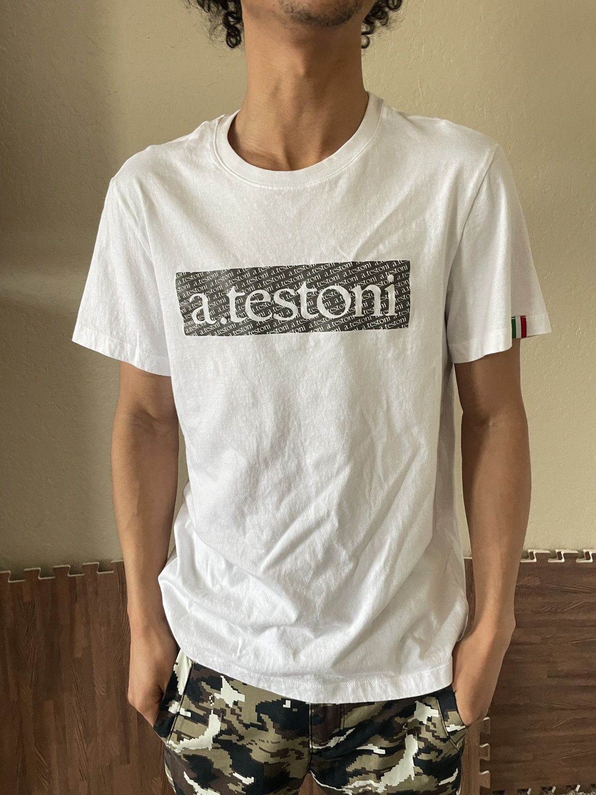 Testoni A. Testoni Logo Crewneck tee Size US S / EU 44-46 / 1 - 1 Thumbnail