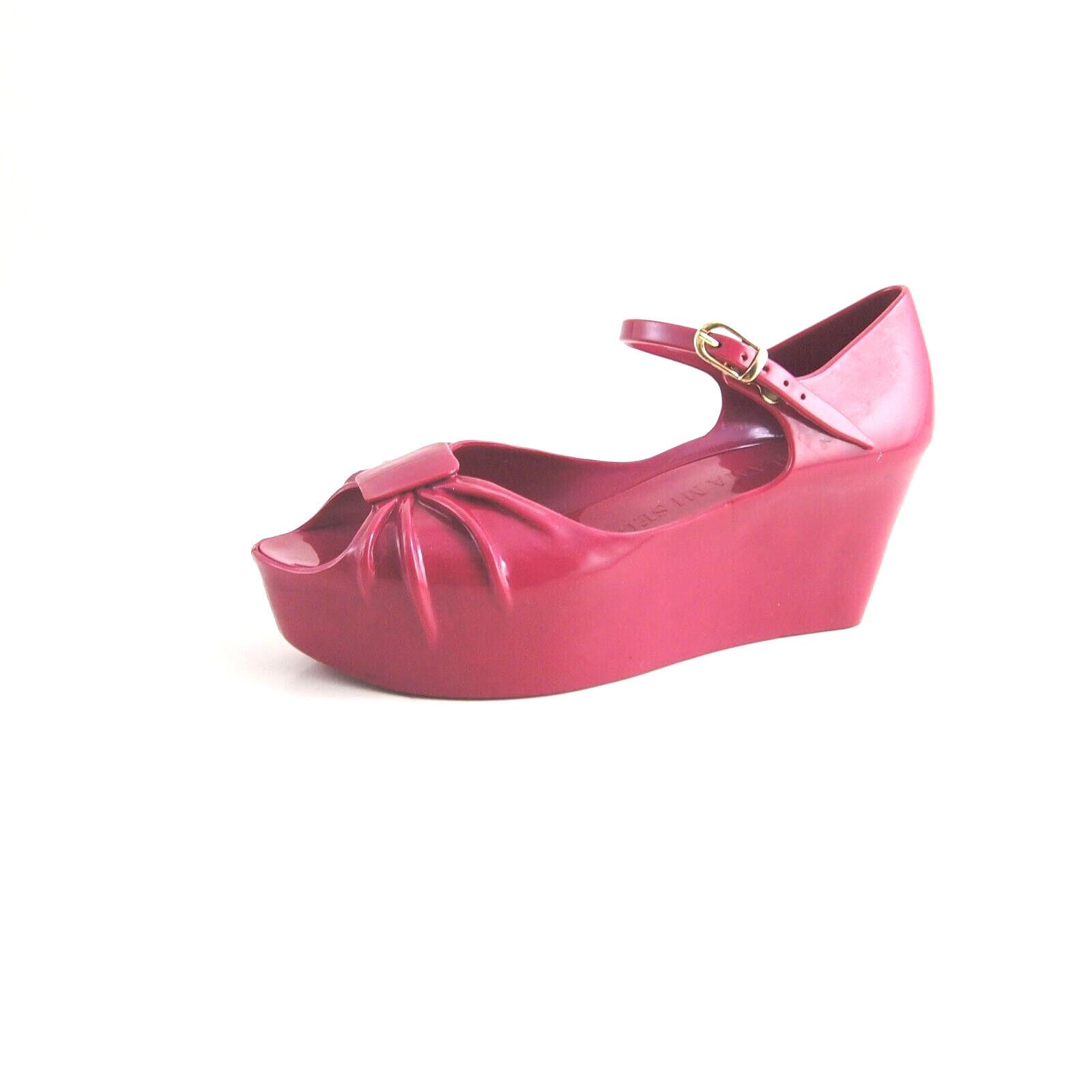 Moschino Moschino x Kartell Jelly Sandals Magenta Womens US 6 EU 36 Size US 6 / IT 36 - 1 Thumbnail
