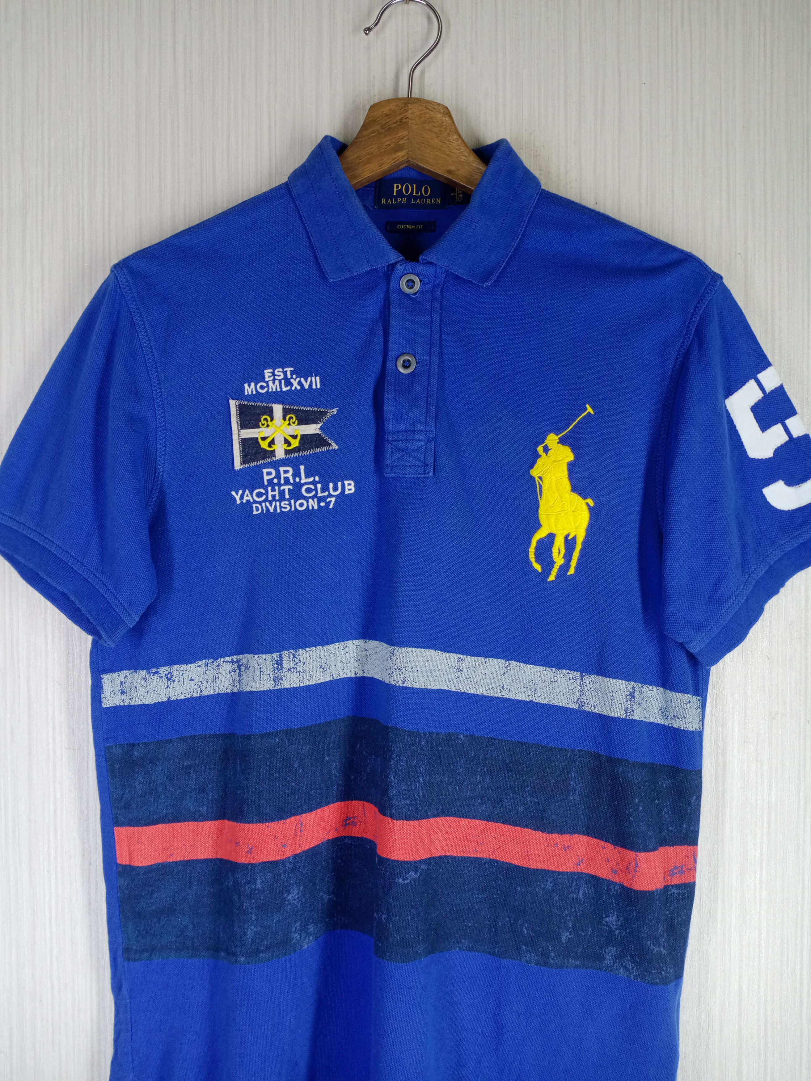 Polo Ralph Lauren Rare Vintage Polo Ralph Lauren PRL Yatch Club Polo Shirt Size US S / EU 44-46 / 1 - 2 Thumbnail