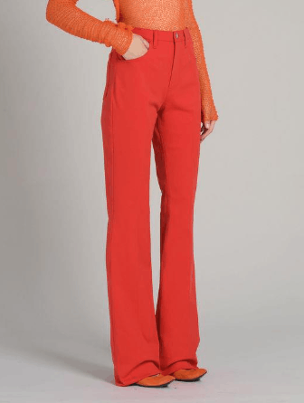 Marni o1srvl11e0624 Trousers in Red Size 26" / US 2 / IT 38 - 2 Thumbnail