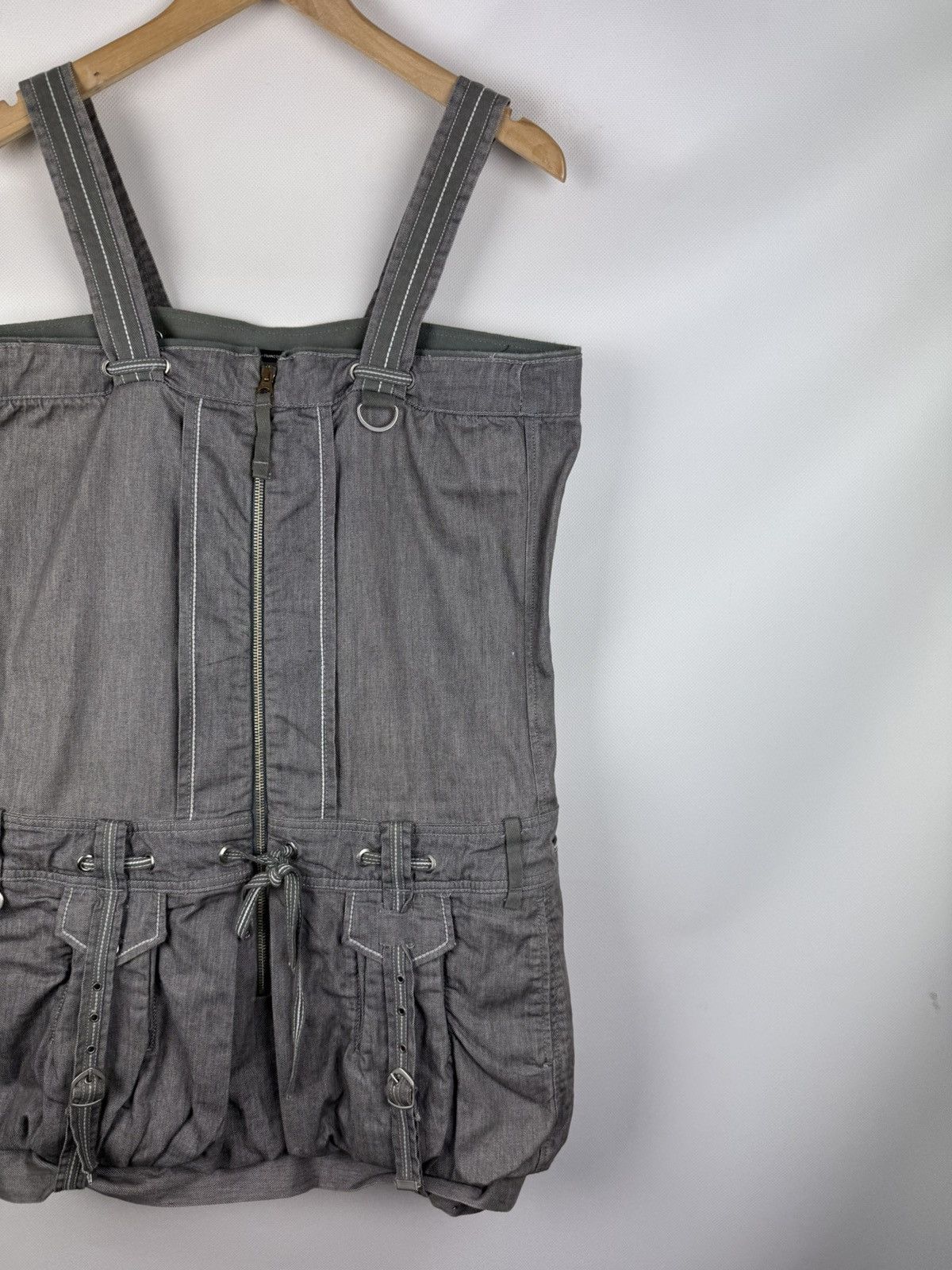 Marithe + Francois Girbaud Marithe Francois Girbaud Avant-Garde Denim Corset Dress Size XL / US 12-14 / IT 48-50 - 3 Thumbnail