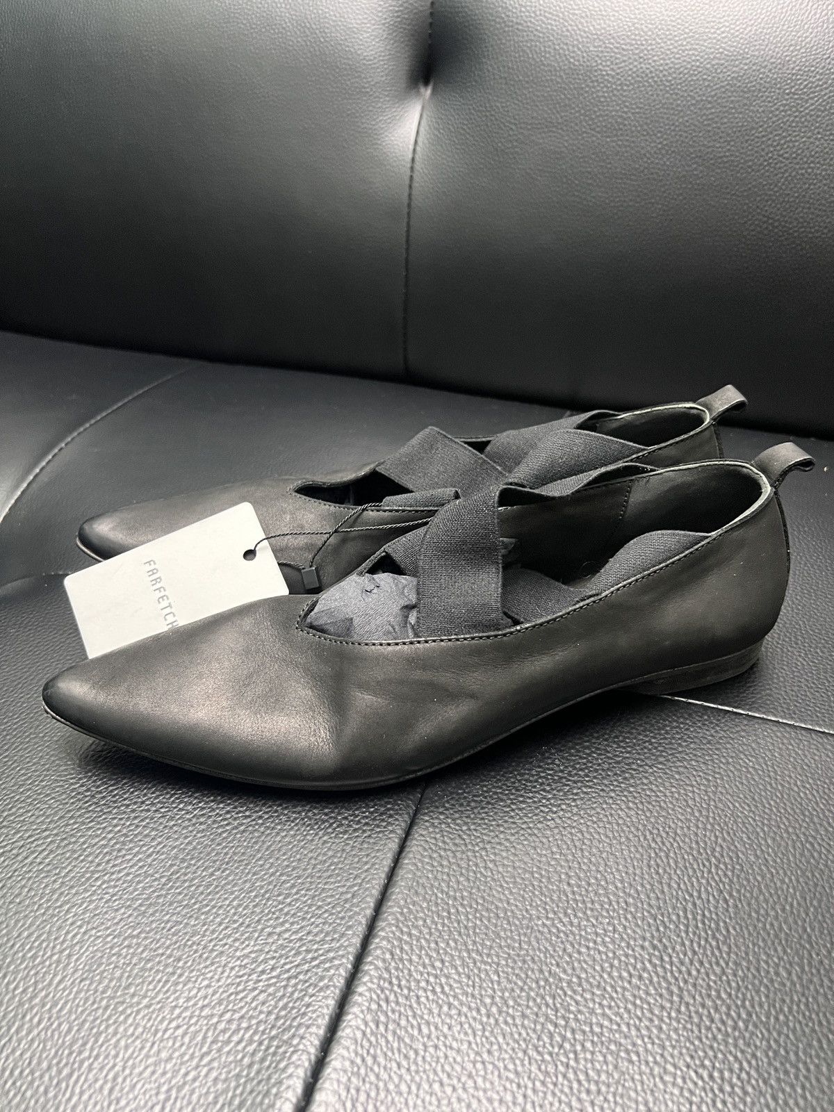 Uma Wang Uma Wang Pointed Toe Leather Ballet Flats Size US 9 / IT 39 - 2 Thumbnail