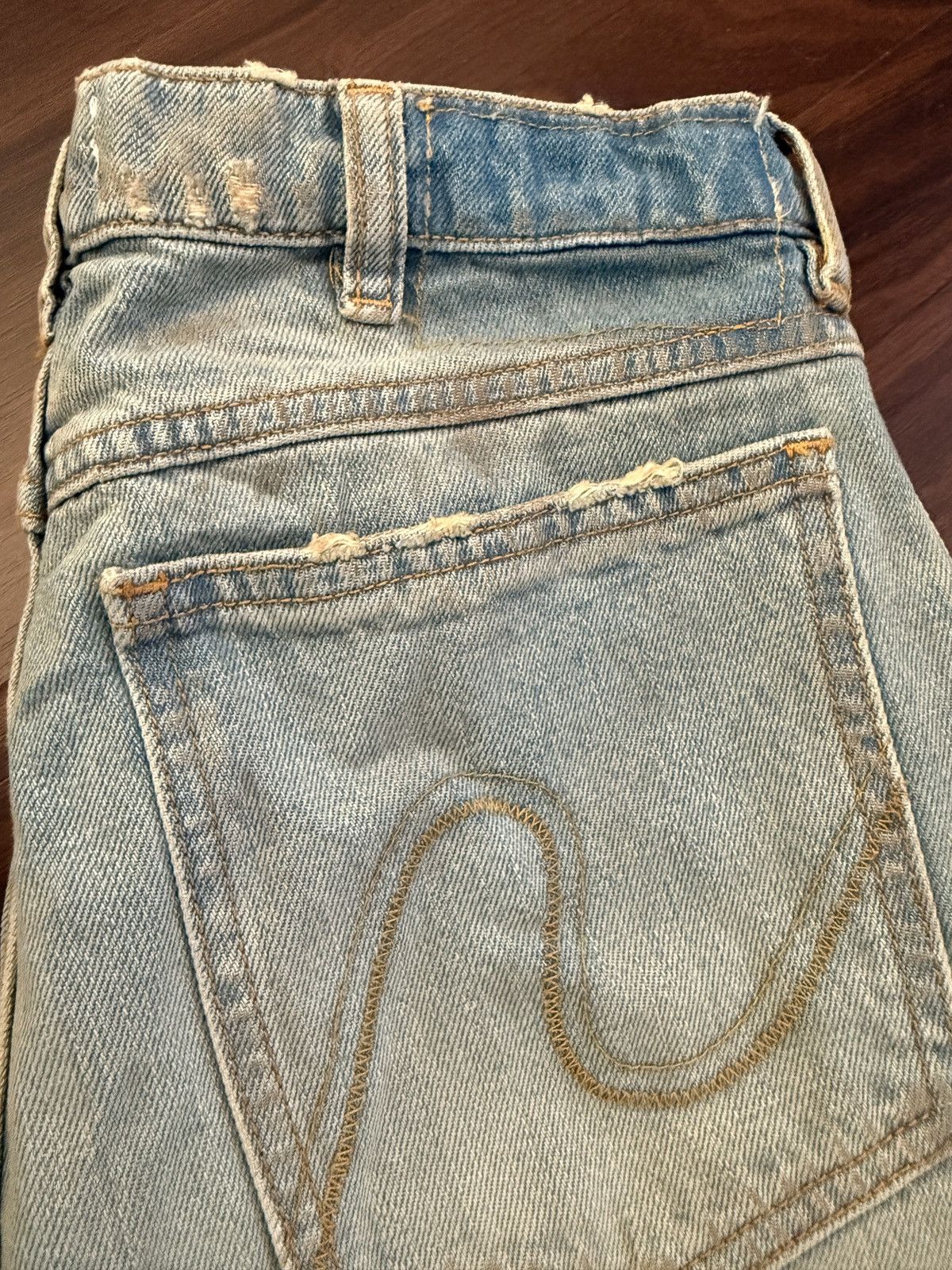ERL ERL Leather Patchwork Jeans Size US 29 - 4 Thumbnail