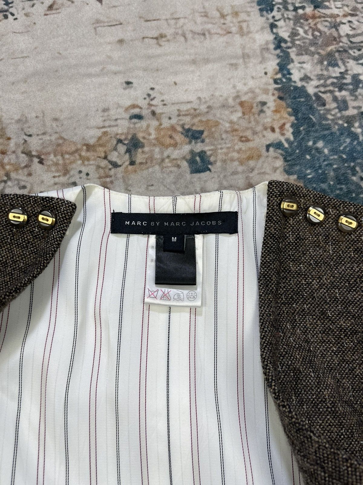 Marc by Marc Jacobs Marc By Marc Jacobs Wool Tweed Waistcoat Size M / US 6-8 / IT 42-44 - 8 Thumbnail