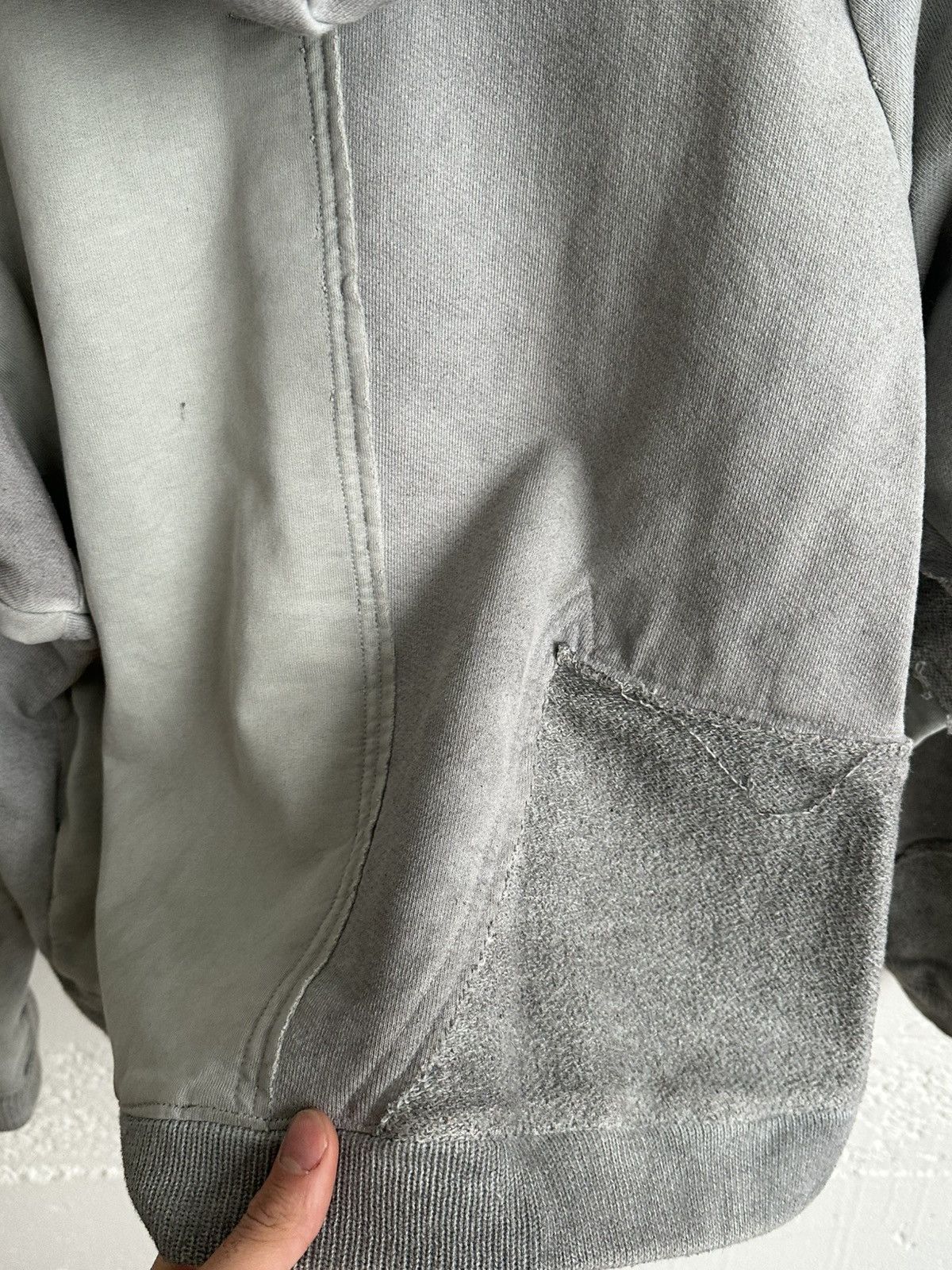 Greg Lauren × Kapital Ant/Anti Scrap Hoodie Cement / Patchwork Hoodie Size US S / EU 44-46 / 1 - 5 Thumbnail