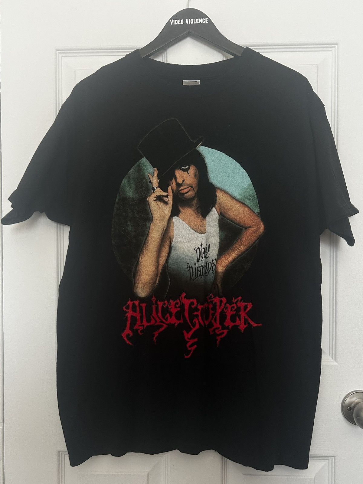 Vintage 2005 Alice Cooper Dirty Diamonds Tour Tee Size US L / EU 52-54 / 3 - 2 Thumbnail