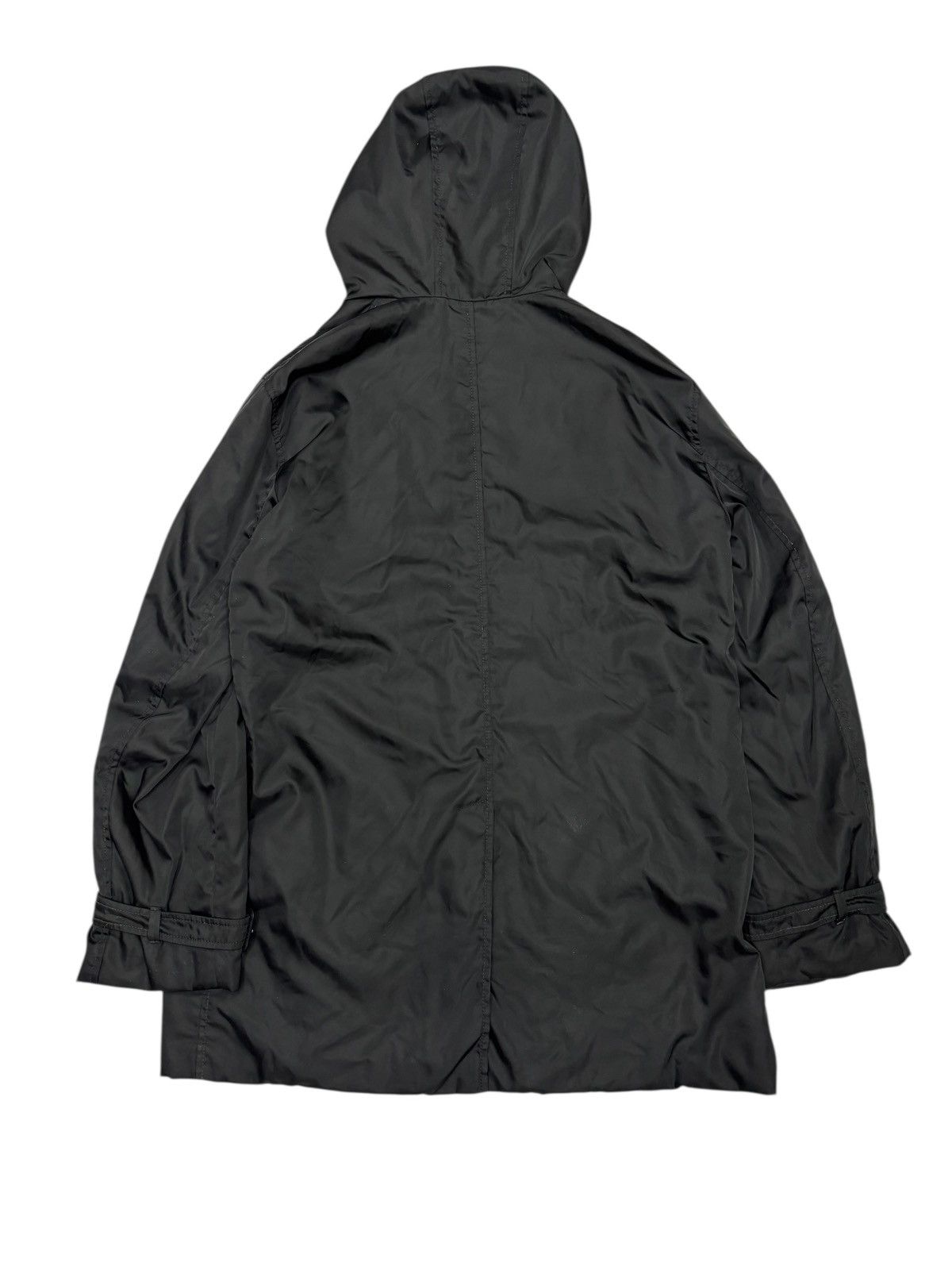 Prada PRADA Black Nylon Overcoat Jacket Size US M / EU 48-50 / 2 - 5 Thumbnail