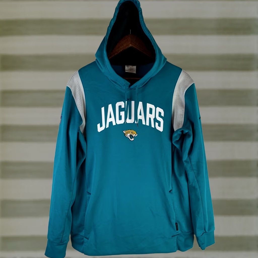 Nike Nike Jacksonville Jaguars Hoodie Mens M Teal NFL Therma-FIT On-Field Pullover Size US M / EU 48-50 / 2 - 1 Thumbnail