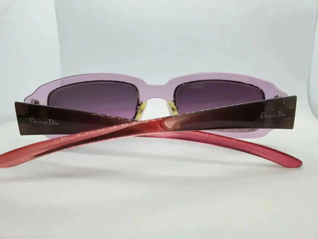 Dior × Vintage DIOR Sunglasses Working Girl Rectangle Wrap Shield Ski Y2K Size ONE SIZE - 4 Thumbnail