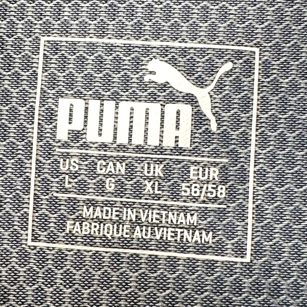 Puma Puma Polo Shirt Men L Blue Geometric Short Sleeve Quarter Zip Logo Golf Rugby Athletic Casual Outdoor Size US L / EU 52-54 / 3 - 4 Thumbnail