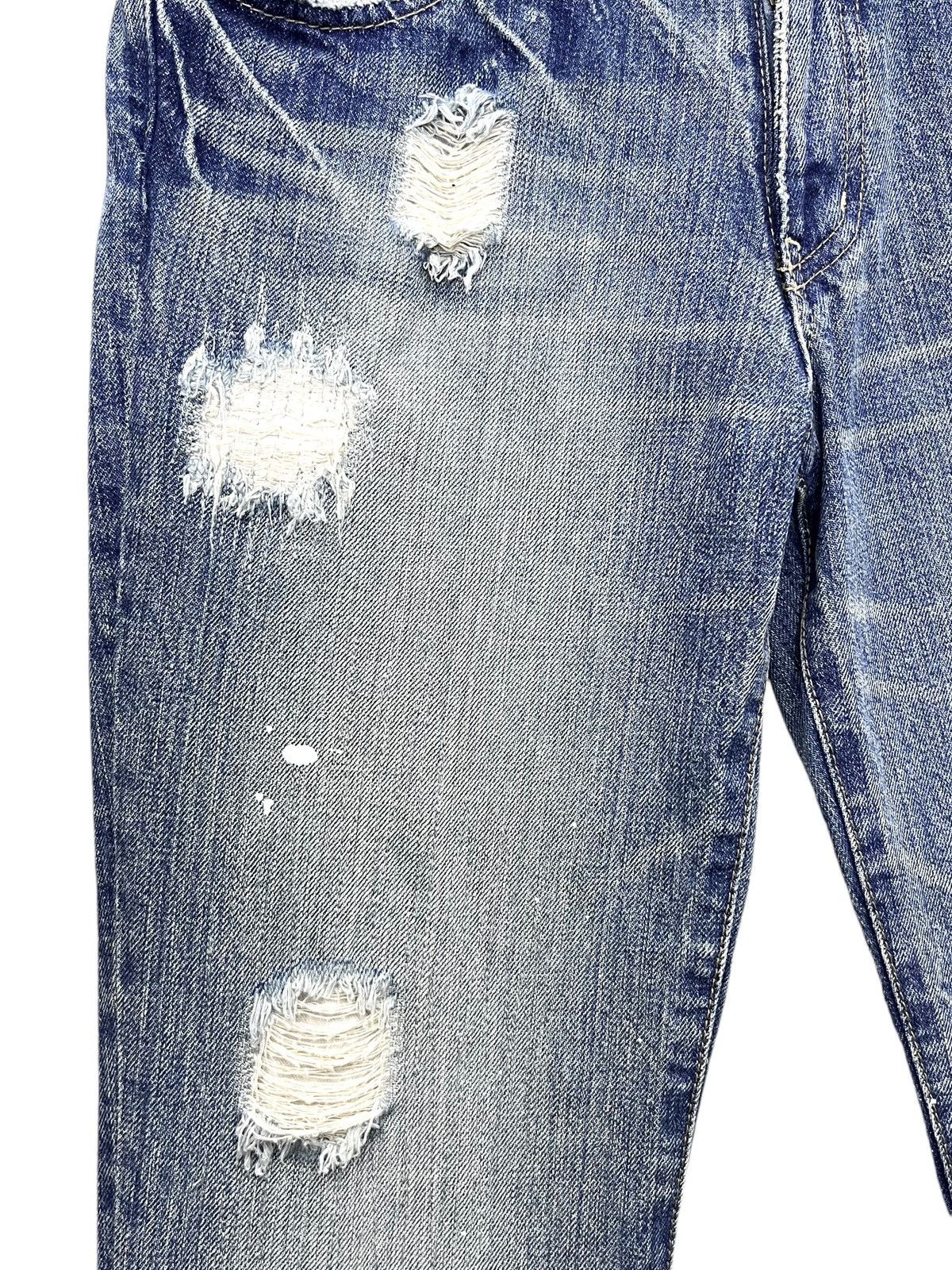 MOUSSY Vintage MOUSSY Skinny FLARE Paint Splatter Ripped LGB Style Size 27" / US 4 / IT 40 - 5 Thumbnail