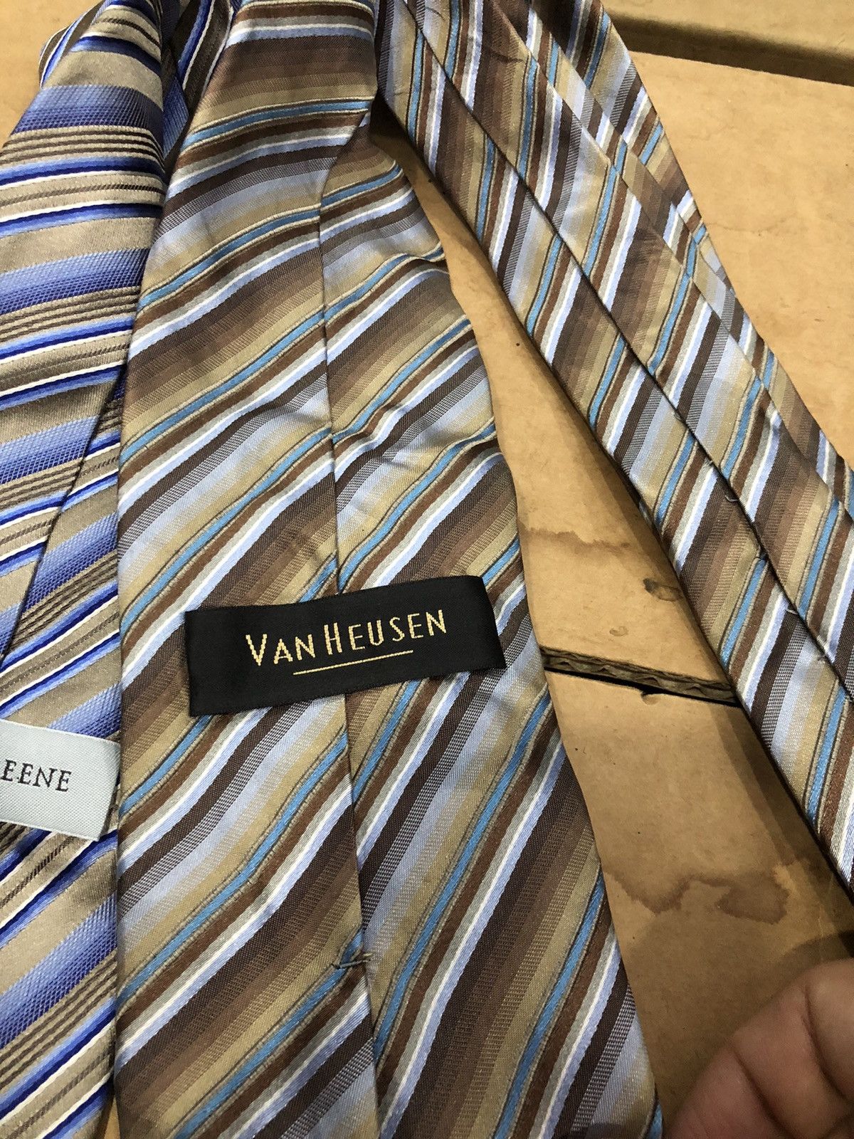 Designer × Van Heusen Geoffrey beene x Van heusen silk neck tie Size ONE SIZE - 6 Thumbnail