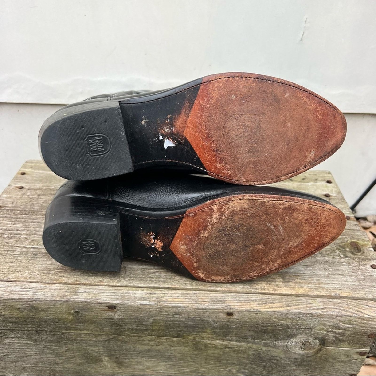Dan Post Dan Post 11 1/2 EW Mignon Black Round Toe Cowboy Boots Size US 11.5 / EU 44-45 - 6 Thumbnail