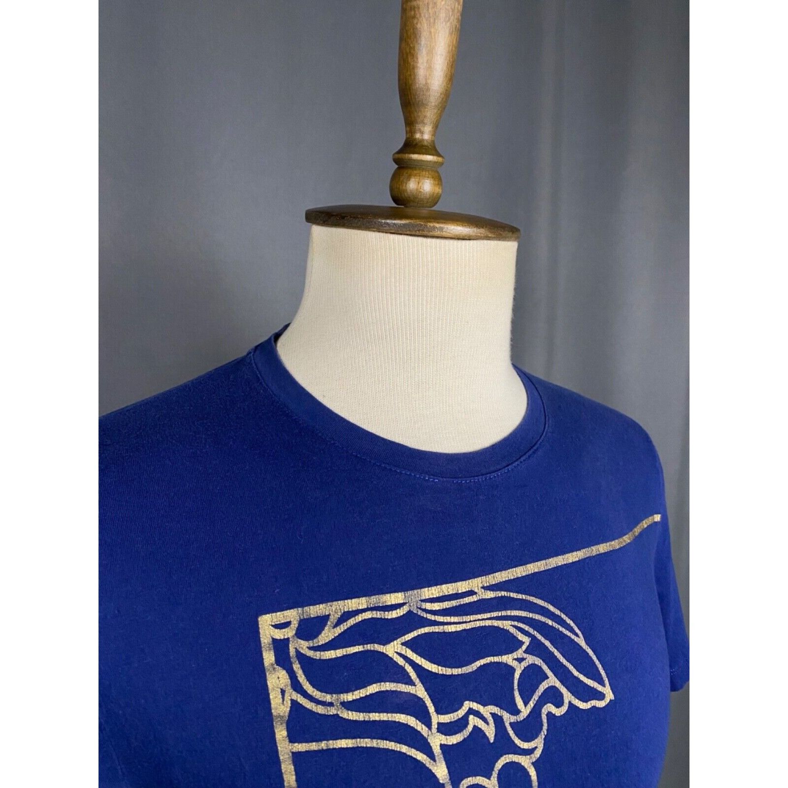 Versace Versace Big Logo Medusa Men's Blue T-Shirt Size M Size US M / EU 48-50 / 2 - 6 Thumbnail