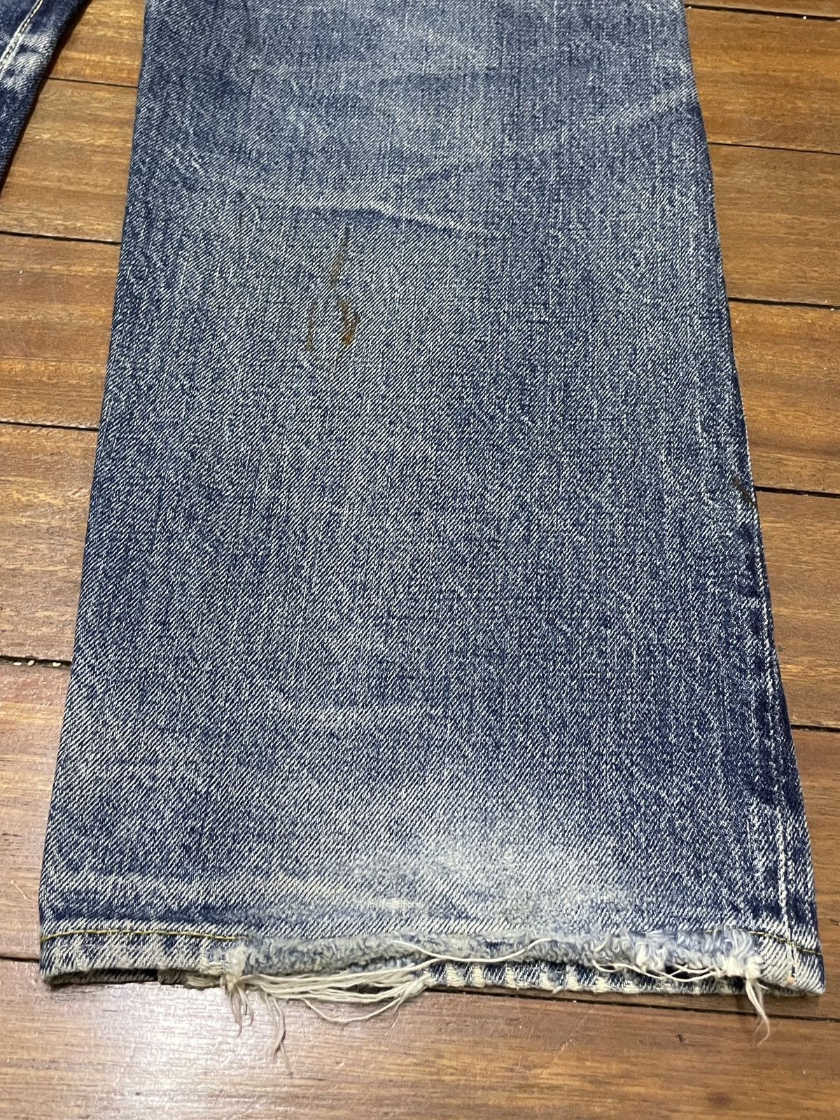 Levi's Very Rare Vintage Levis 501XX Big E Selvedge Jeans 1990s Size US 34 / EU 50 - 8 Thumbnail