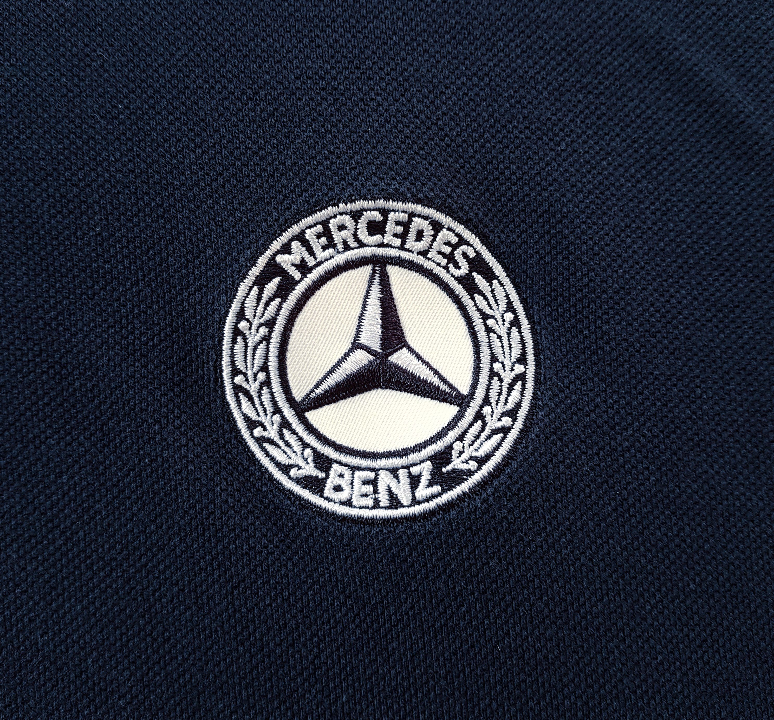Mercedes-Benz Mercedes Benz Men's Polo T Shirt Retro Logo sz L Size US L / EU 52-54 / 3 - 3 Thumbnail