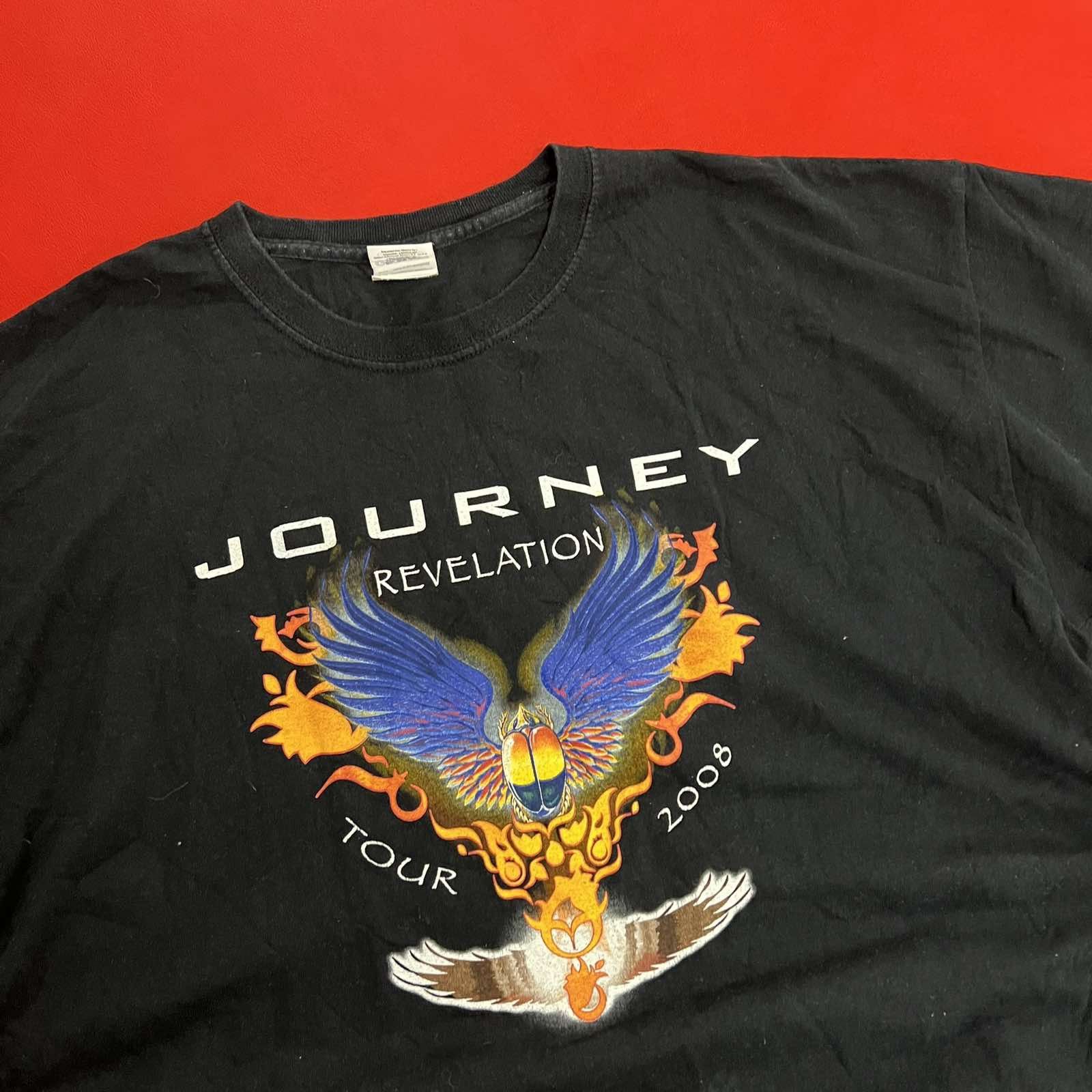 Band Tees Journey Revelation Tour 2008 T Shirt Black Sz XL Size US XL / EU 56 / 4 - 4 Thumbnail