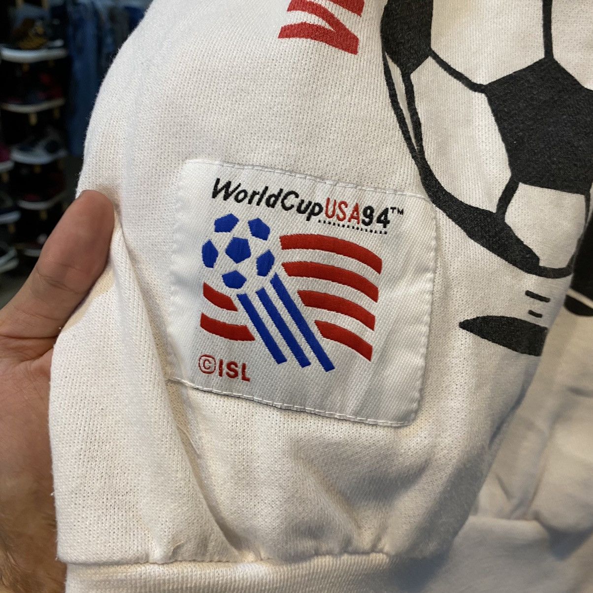 Vintage Vintage Germany 90s World Cup Crewneck Sweatshirt Size US L / EU 52-54 / 3 - 7 Thumbnail