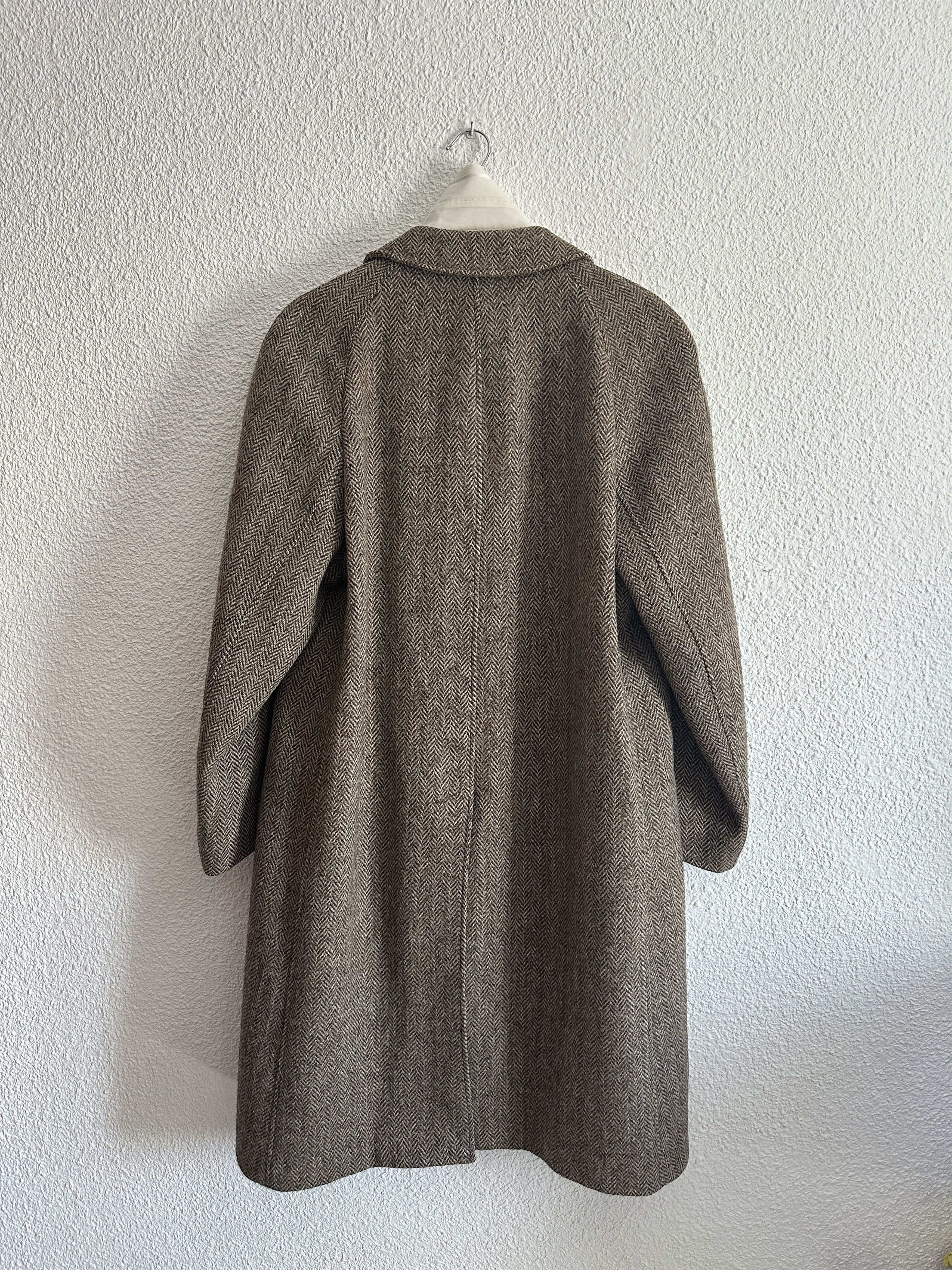 Other Vintage Arnys 80s Harris Tweed wool coat made in FRANCE Size US L / EU 52-54 / 3 - 2 Thumbnail