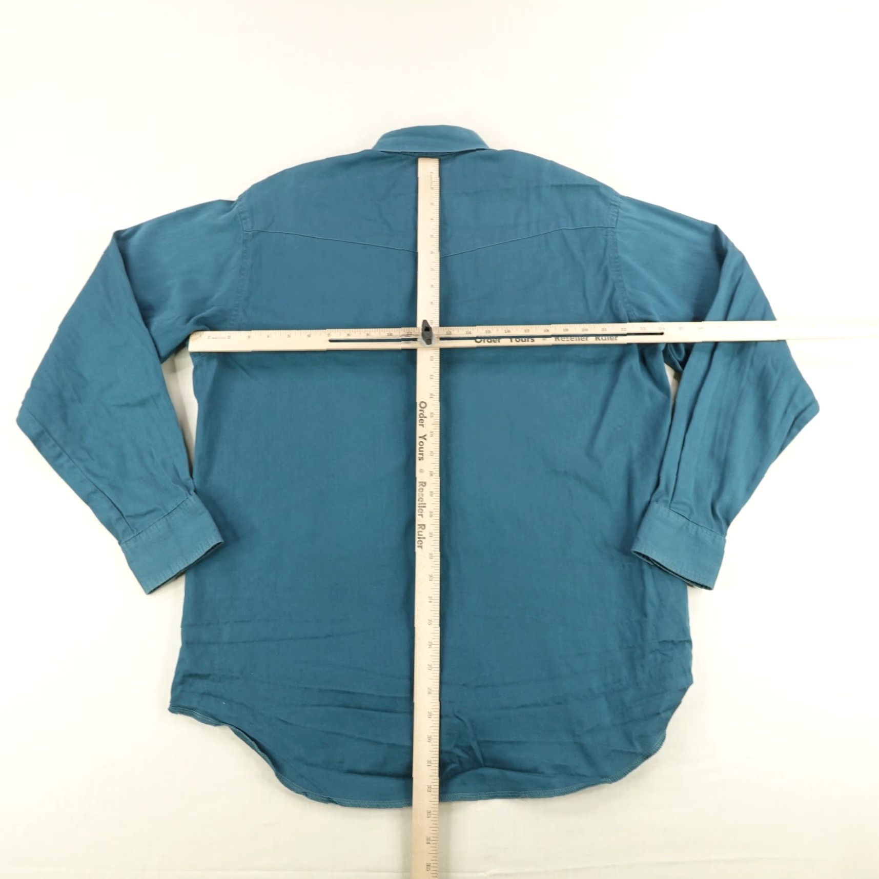 Wrangler Vintage Wrangler Shirt Mens XL Blue Western Button Up X Long Tails Rodeo 90s Size US XL / EU 56 / 4 - 4 Thumbnail
