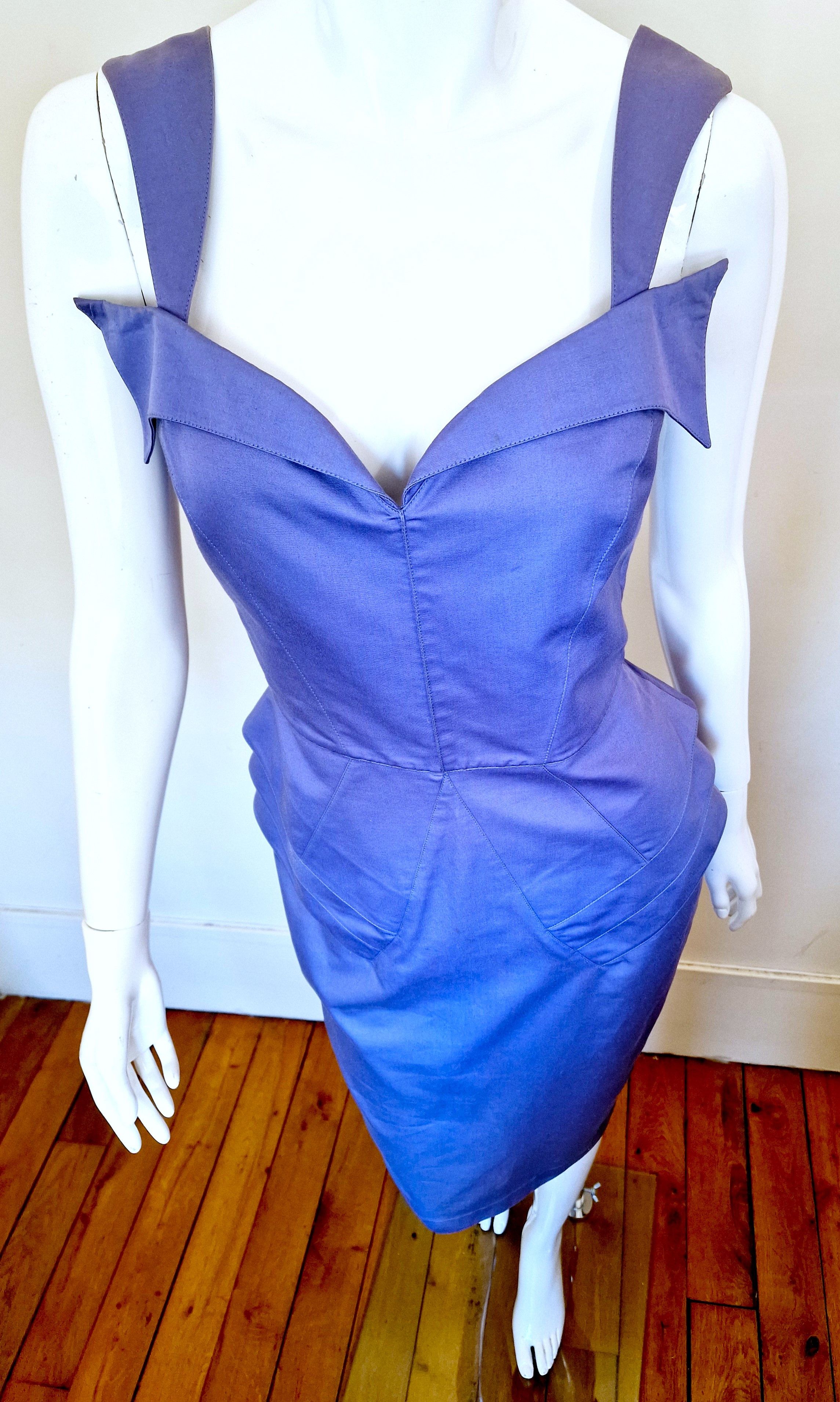 Thierry Mugler Thierry Mugler S/S 1989 Les Atlantes Atlantis Gown Dress Size L / US 10 / IT 46 - 3 Thumbnail
