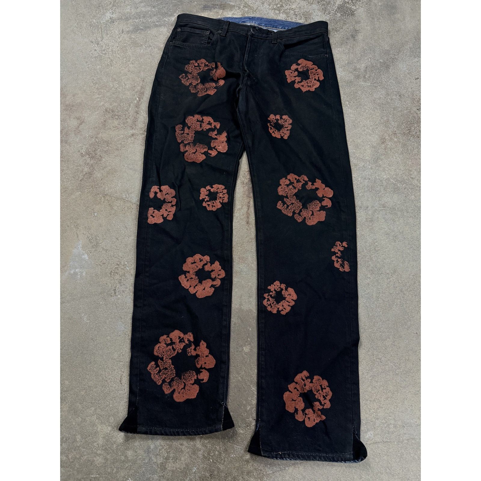 DENIM TEARS Denim Tears Jeans Black Clay Used 33 Size US 33 - 1 Thumbnail