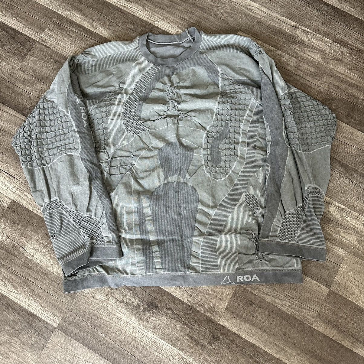 ROA Roa oversized 3d knit sweatshirt | Grailed