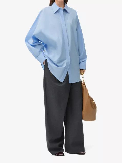 Loewe o1w1db10426 Shirts in Blue Size L / US 10 / IT 46 - 2 Thumbnail