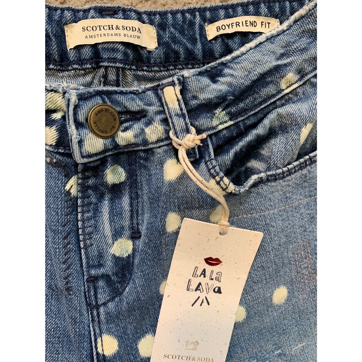 Scotch & Soda SCOTCH AND SODA GIRLS DISTRESSED BOY FRIEND FIT JEANS Size 24" / US 00 / IT 34 - 3 Thumbnail