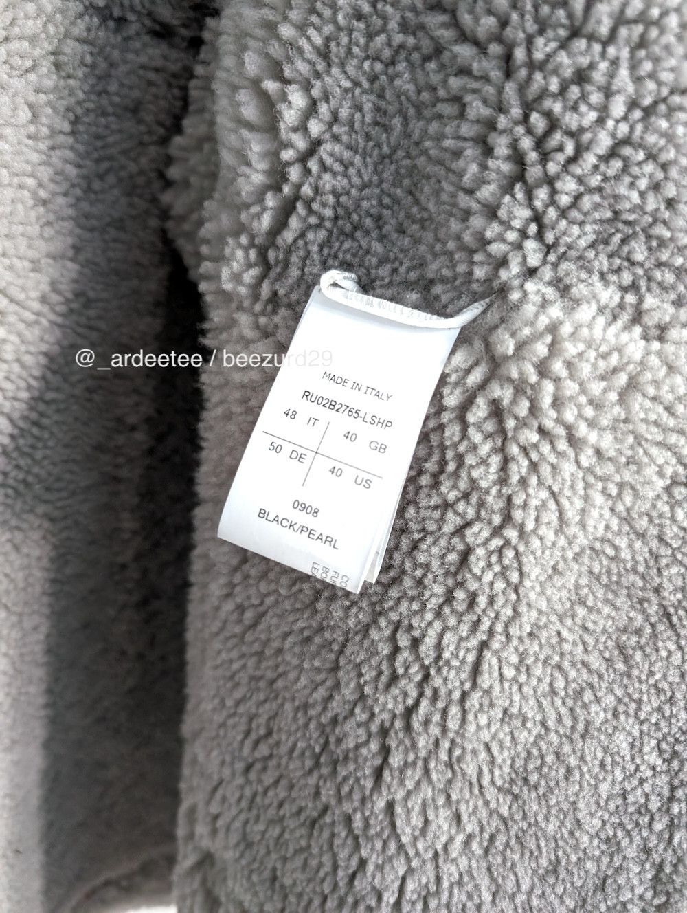 Rick Owens *NEW* SHEARLING LEATHER FULL ZIP SEALED WINDBREAKER JACKET Size US M / EU 48-50 / 2 - 13 Thumbnail