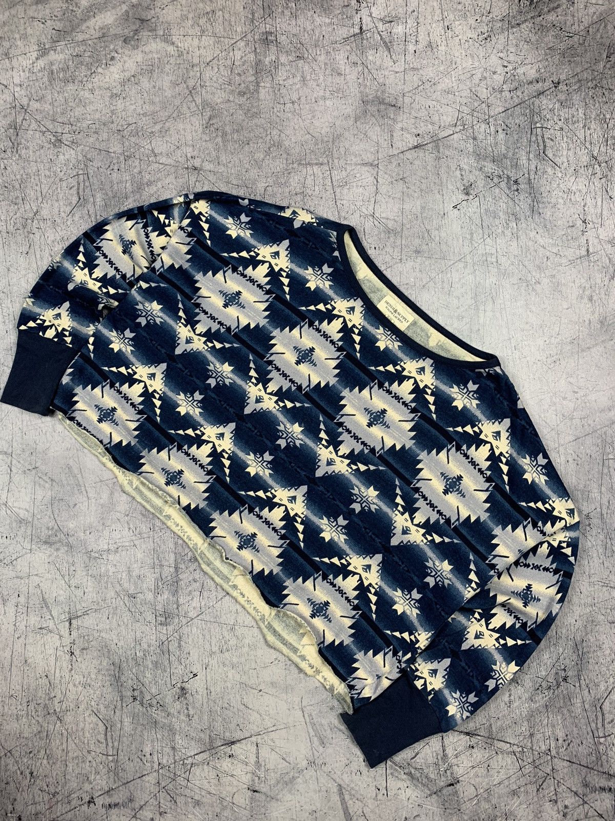 Denim & Supply Ralph Lauren Denim & Supply Ralph Lauren Aztec Patter Sweatshirt Cropped Size S / US 4 / IT 40 - 1 Thumbnail
