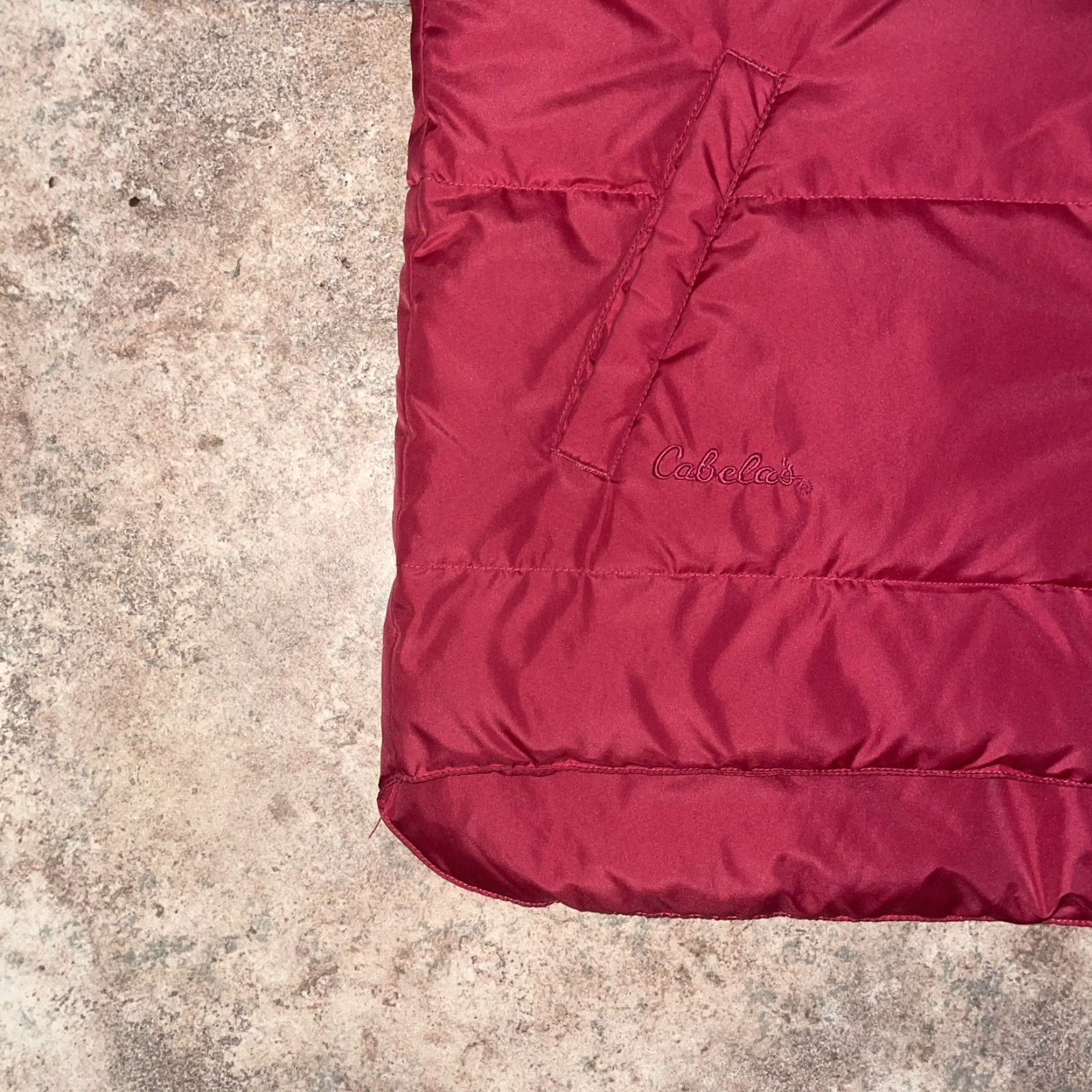Vintage Cabela's Premier Northern Goose Down Puffer Vest Womens M Regular Red Pink Nylon Vest Size M / US 6-8 / IT 42-44 - 3 Thumbnail