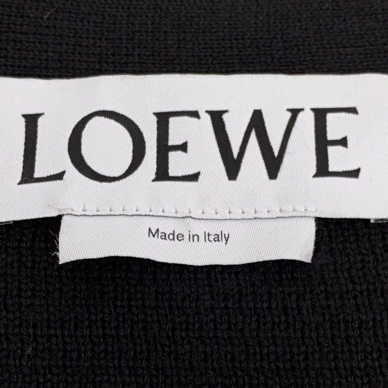 Loewe LOEWE Black rabbit embroidered wool V-neck single row knit Size S / US 4 / IT 40 - 5 Thumbnail