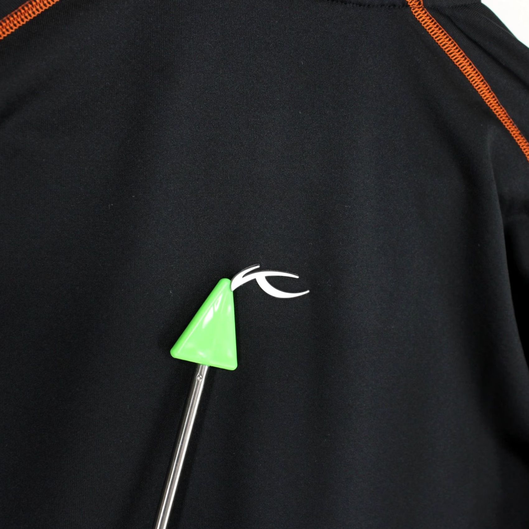 KJUS Kjus Hydraulic Half Zip Mens M Black Orange Contrast Stitch Performance Ski Size US M / EU 48-50 / 2 - 4 Thumbnail
