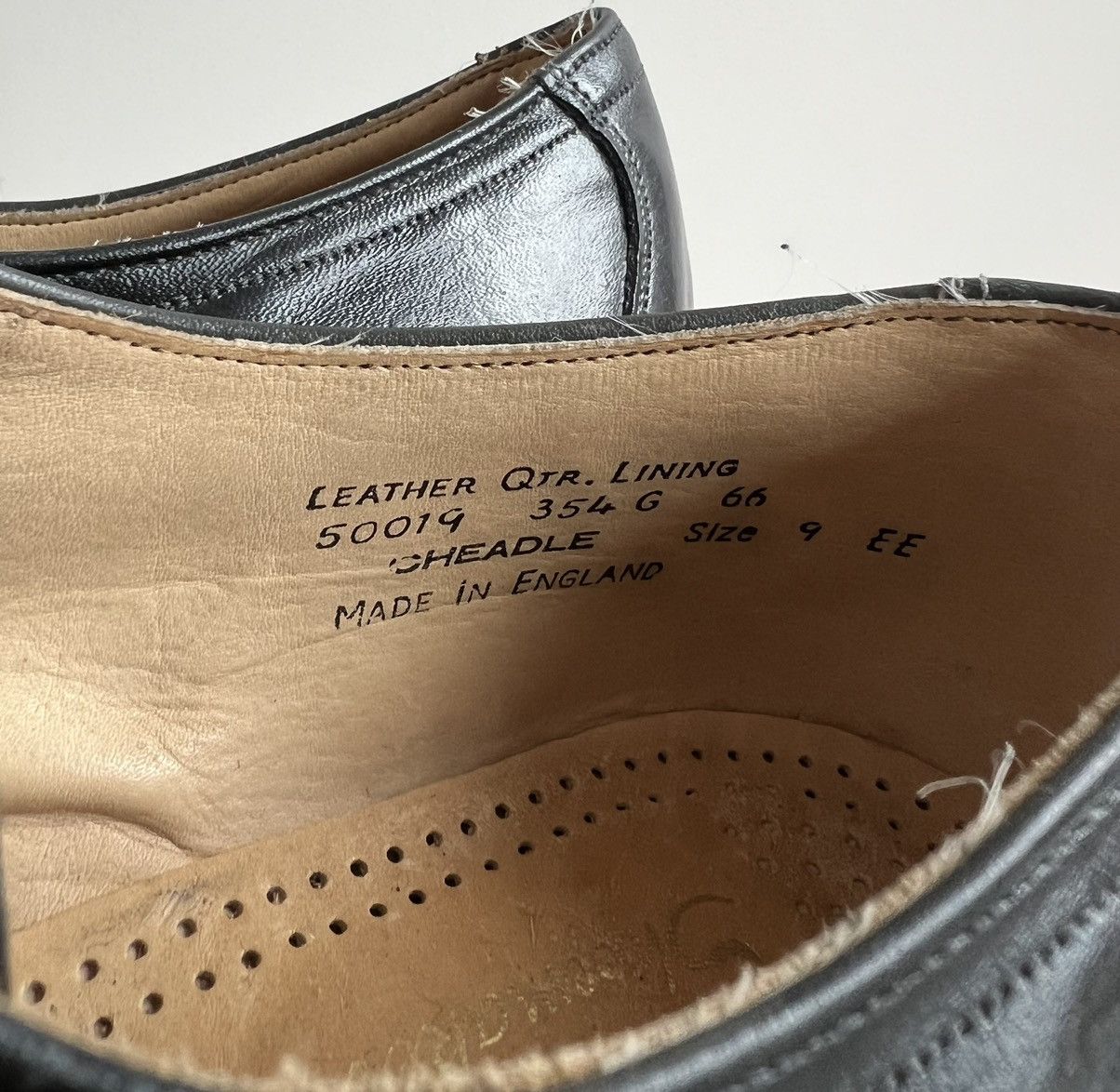 Loake × Vintage Vintage Loake Leather Black Shoes Size US 10 / EU 43 - 11 Thumbnail
