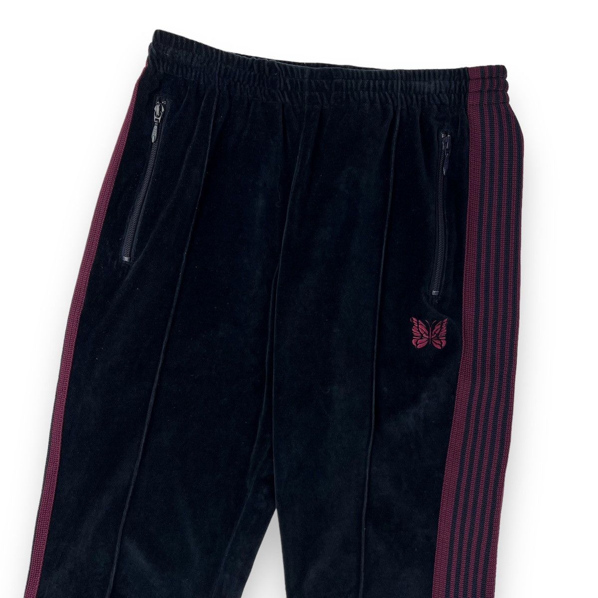 Pre-owned Needles Navy Velour Sweatpants