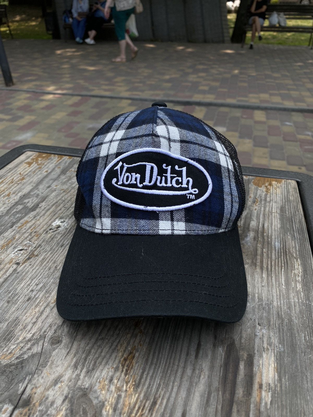Vintage × Von Dutch Mens Vintage Von Dutch Cap Trucked Y2K OPIUM Cap Size ONE SIZE - 1 Thumbnail