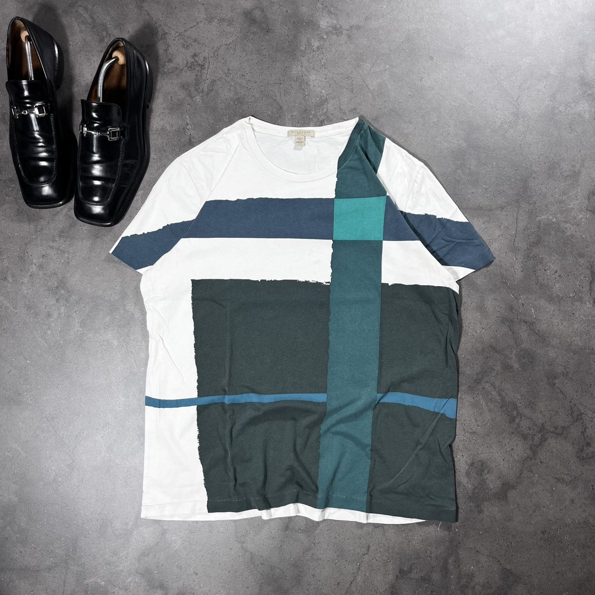 Burberry Burberry 00s Vintage Nova Check Fullprint Tee Tshirt Size US XL / EU 56 / 4 - 1 Thumbnail