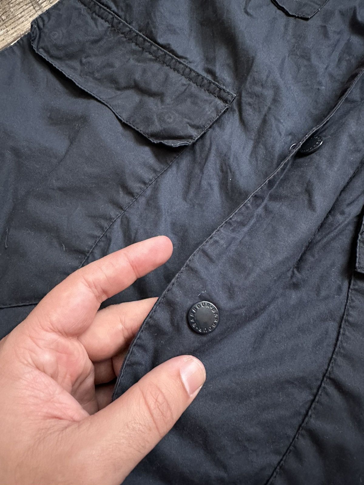 Barbour Vintage Barbour Tailored Sapper Waxed Jacket Size US S / EU 44-46 / 1 - 8 Thumbnail