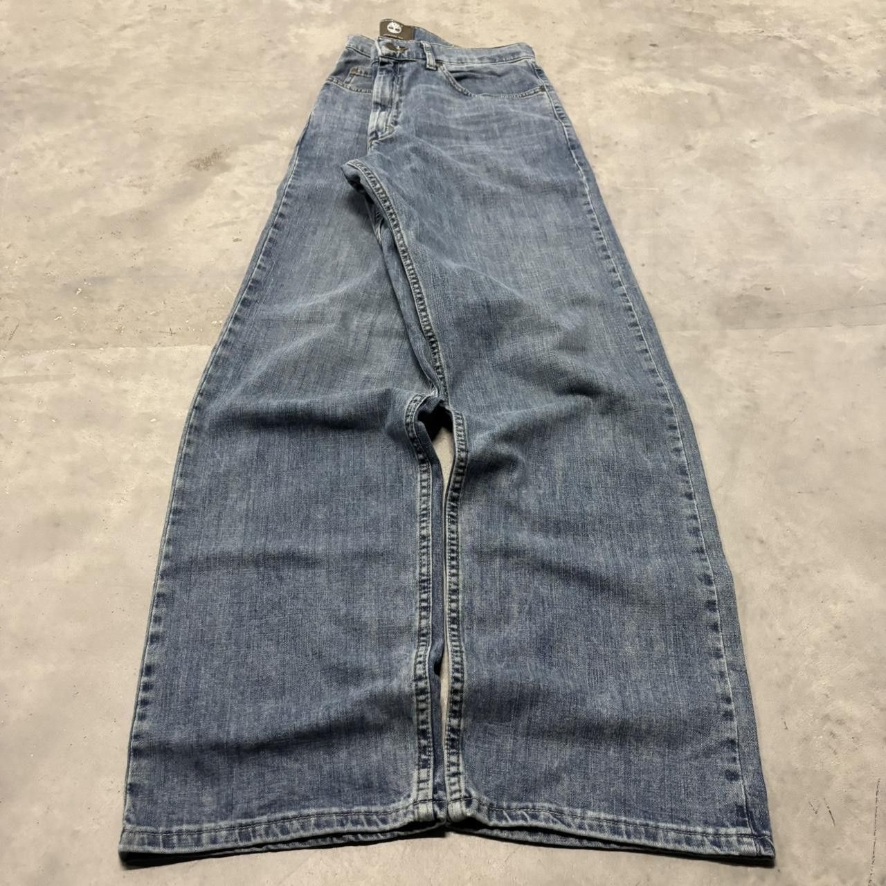 Japanese Brand × Vintage Crazy Vintage Y2K/2000s Medium Wash Essential Denim Jeans! Size US 33 - 3 Thumbnail