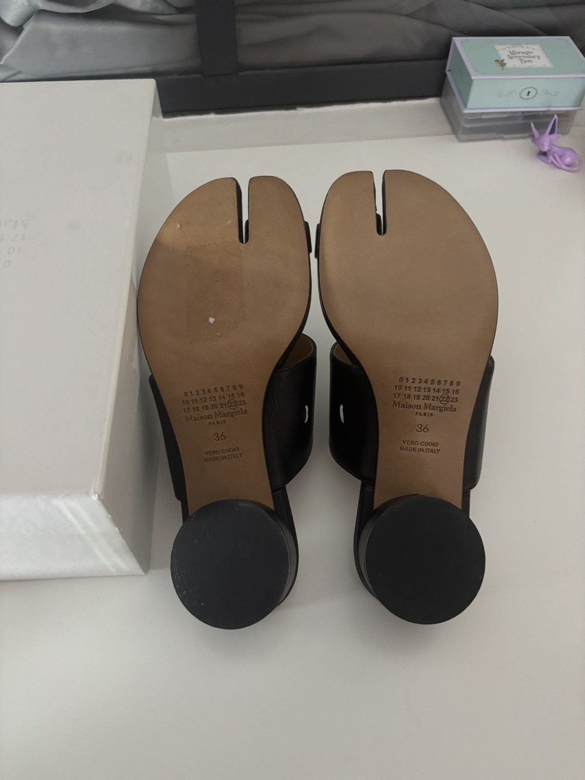 Maison Margiela Maison Margiela Black Tabi Heeled Sandals Size US 5 / IT 35 - 7 Thumbnail