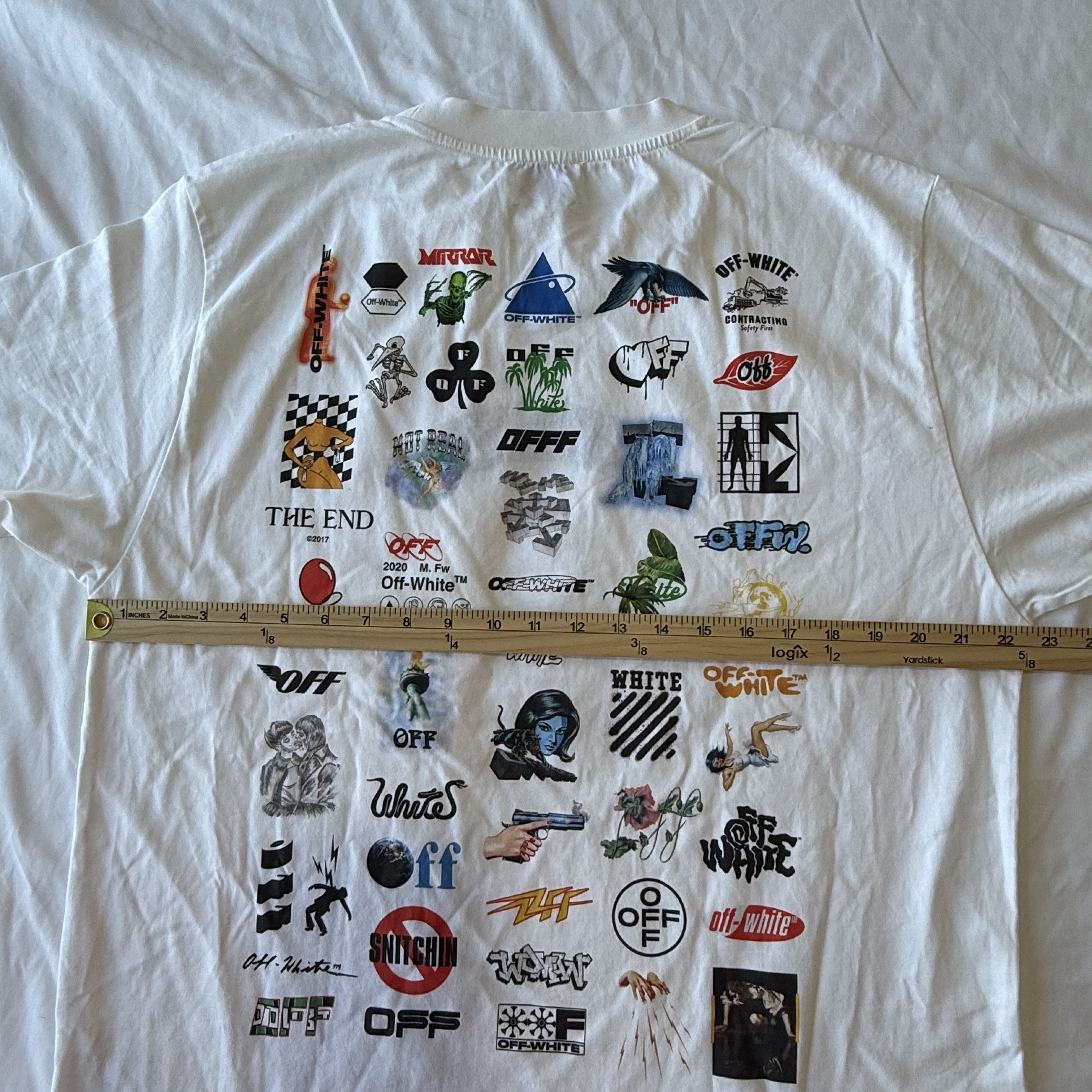 Off-White Off-White "_Logic" 10th Anniversary Logo Archive T-Shirt Size US XL / EU 56 / 4 - 12 Thumbnail